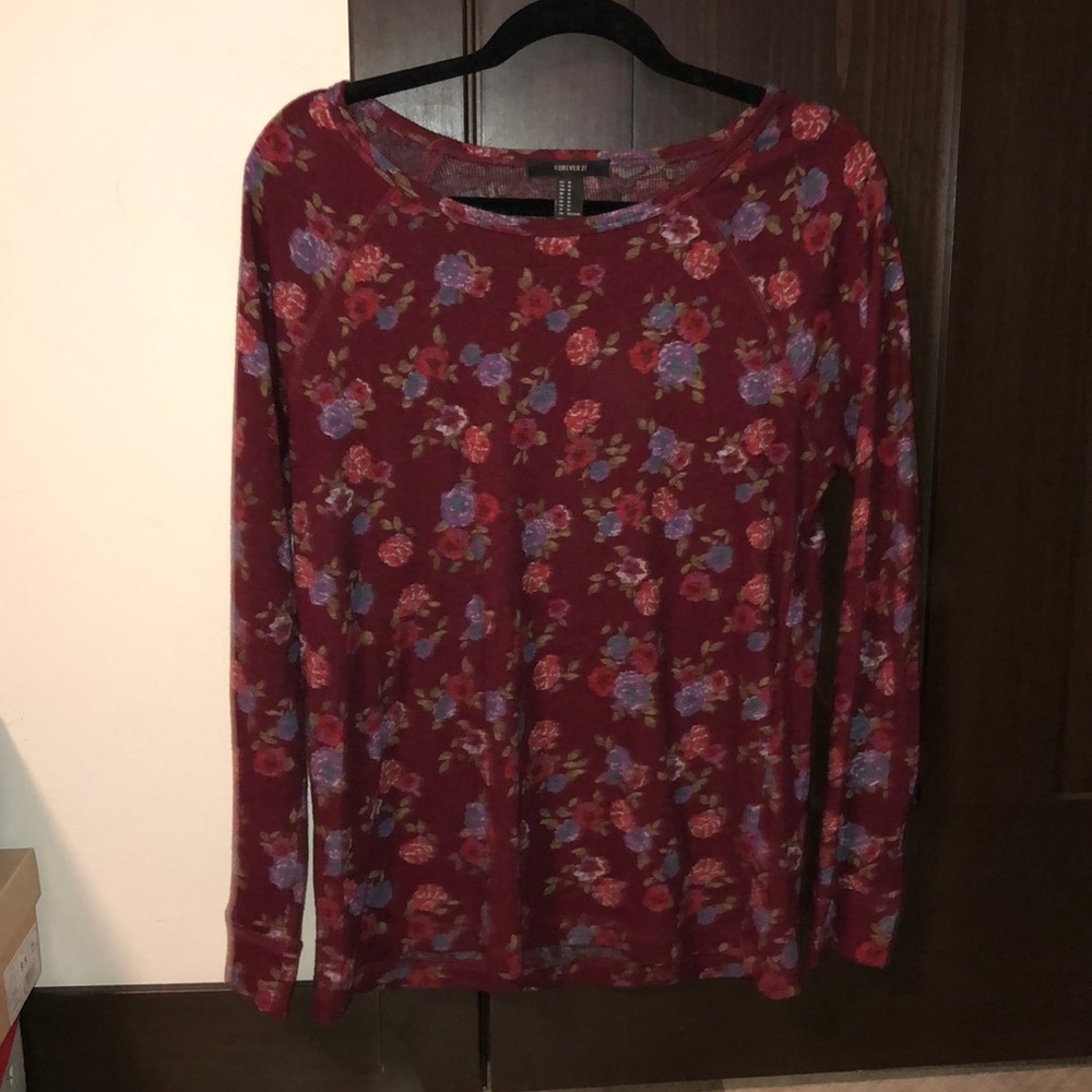Floral long sleeve shirt